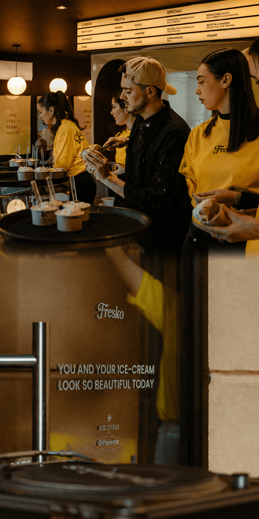 Team Fresko in gelateria